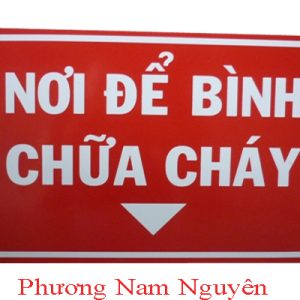 Biển báo để bình chữa cháy