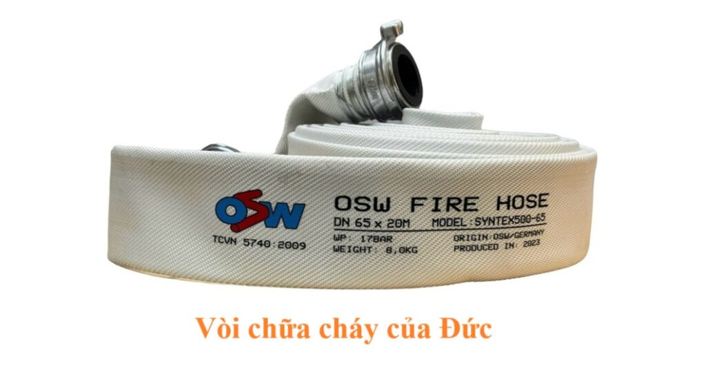 Vòi chữa cháy Đức DIN 14811 cuộn tròn dễ bảo quản