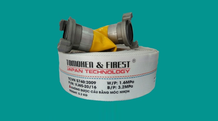 Vòi chữa cháy Tomoken D50 1.0 MPa được sản xuất theo tiêu chuẩn nghiêm ngặt của Nhật Bản